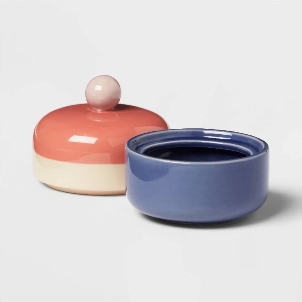 JUNGALOW x OPALHOUSE NWT stoneware bath canister